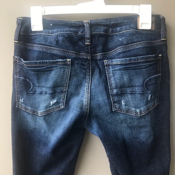 American Eagle Outfitters Blue Ripped Distressed Leggings Size 6 - Picture 7 of 7